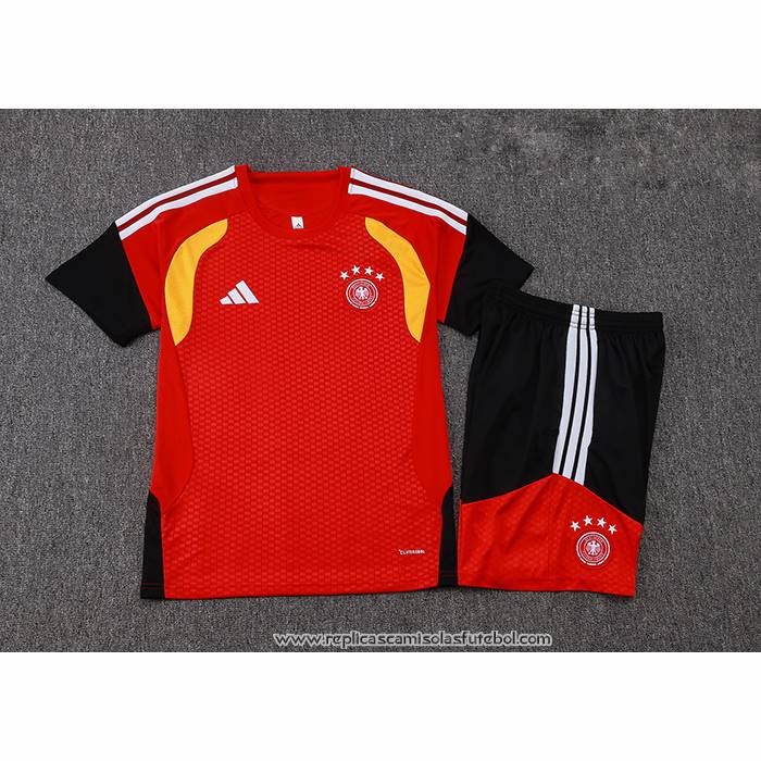 Fato de Treino Alemanha 2025-2026 Manga Curta Vermelho - Calcas Curta